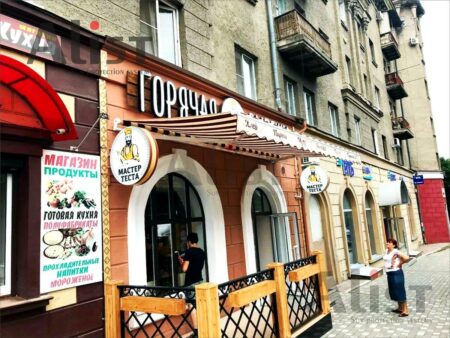 Маркиза для булочной "Мастер теста" вид сбоку